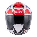 Casco Givi Jet Hx22f Planet Hyper Bianco Blu Ros