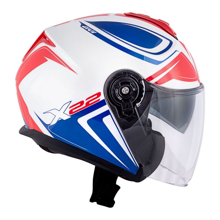 Casco Givi Jet Hx22f Planet Hyper Bianco Blu Ros