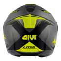 Casco Givi Jet Hx22f Planet Hyper Titanio Giallo