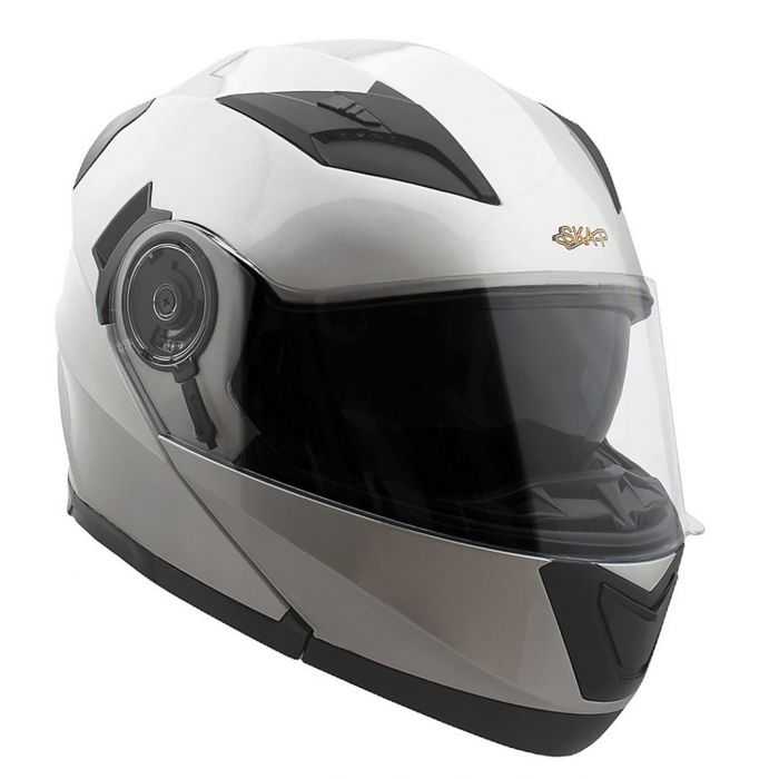 Casco Modulare Ska-p 5xh Doppia Visiera Silver Metal