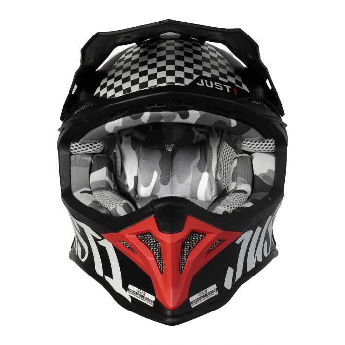 Casco Off-road / Cross Just1 J39 Rock Red White Black