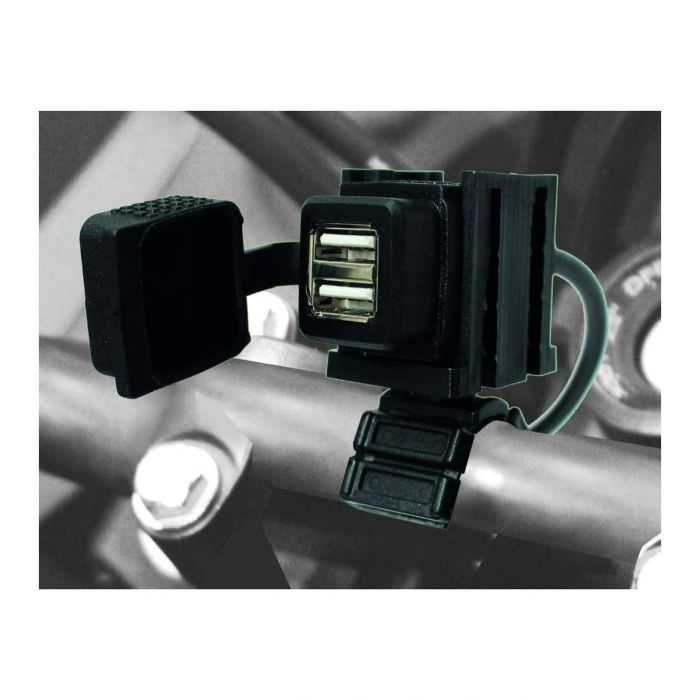Usb Charger Doppio + Supporto Manubri E Semi-manubri