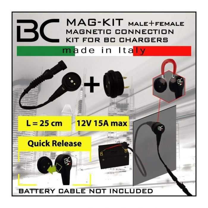 Bc Mag-kit (m+f) Kit Connessione Magnetica Per Caricabatteria