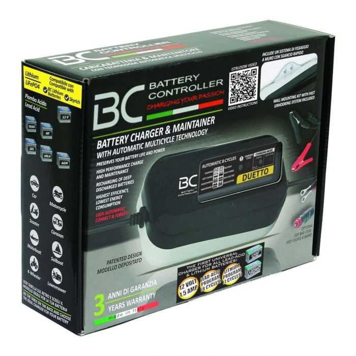 Caricabatteria Bc Duetto 1,5 Amp + Adattatore Ducati Dda