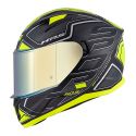 Casco Givi Integrale 50.6f Stoccarda Deep Titanio Op/giallo