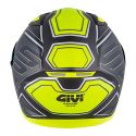 Casco Givi Integrale 50.6f Stoccarda Deep Titanio Op/giallo