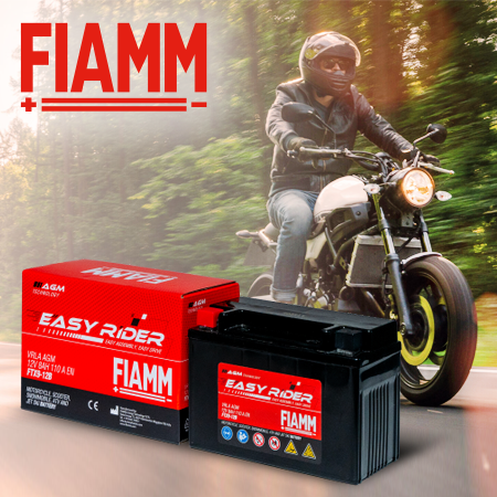 Batterie Agm FIAMM per moto e scooter.