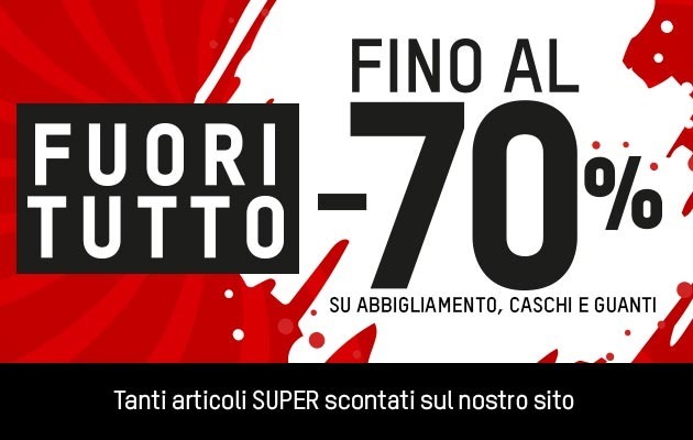 Fuori tutto: sconti fino al -70%