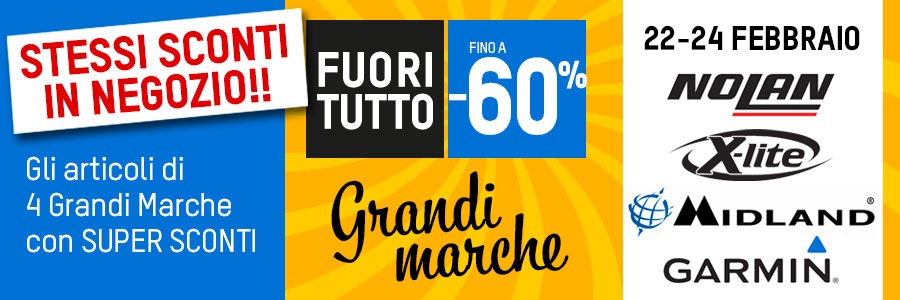 Fuori tutto: Nolan, X-lite, Midland e Garmin